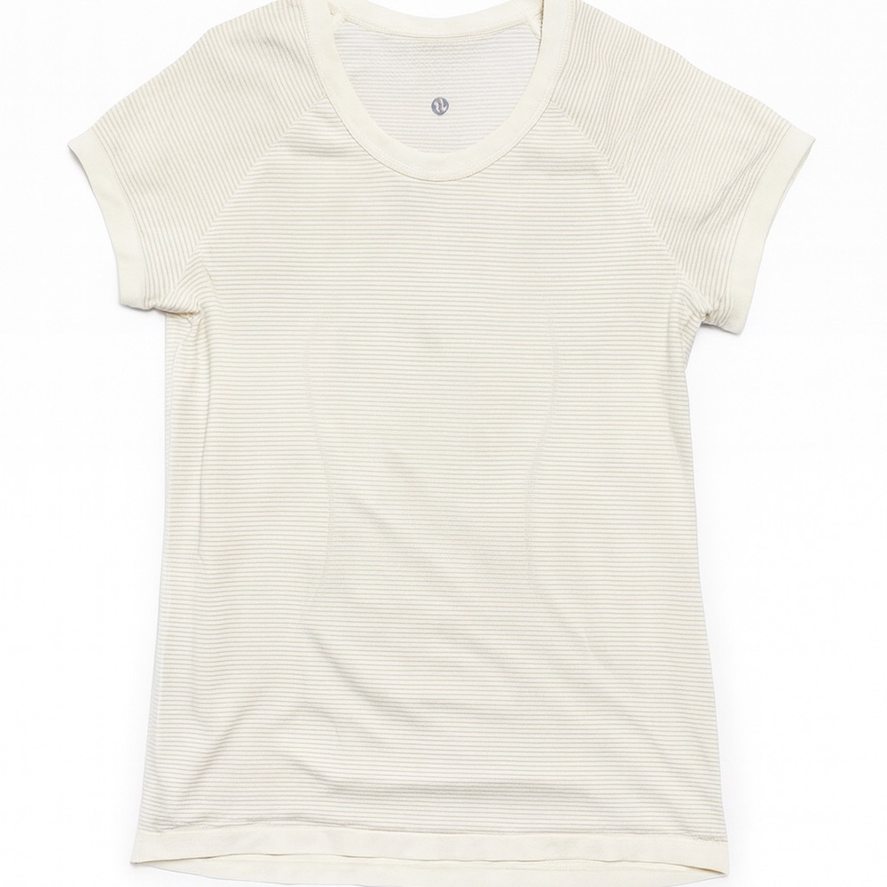 lululemon athletica Cream Short Sleeve Top